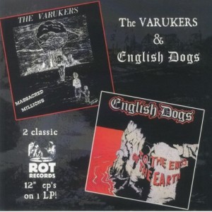 ENGLISH DOGS / THE VARUKERS-Split LP